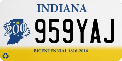 IN license plate 959YAJ