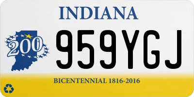 IN license plate 959YGJ