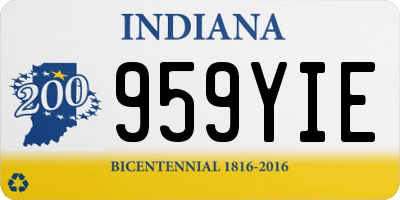 IN license plate 959YIE