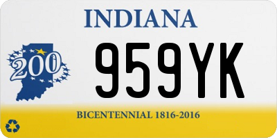 IN license plate 959YK