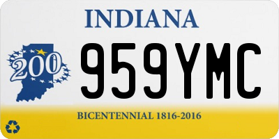 IN license plate 959YMC