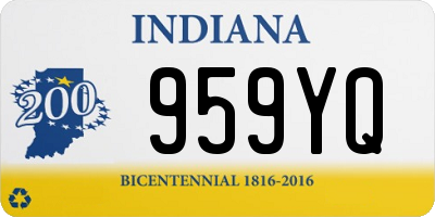IN license plate 959YQ