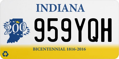 IN license plate 959YQH