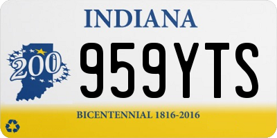 IN license plate 959YTS