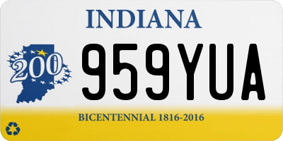 IN license plate 959YUA