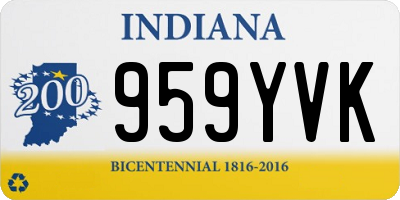 IN license plate 959YVK