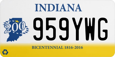 IN license plate 959YWG