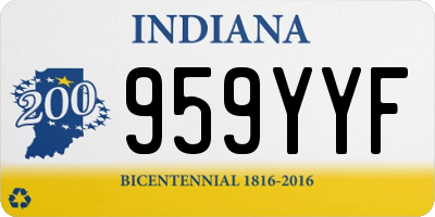 IN license plate 959YYF