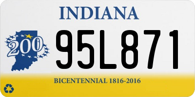 IN license plate 95L871