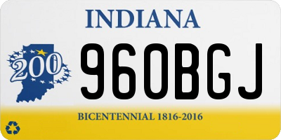 IN license plate 960BGJ