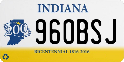 IN license plate 960BSJ