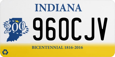 IN license plate 960CJV