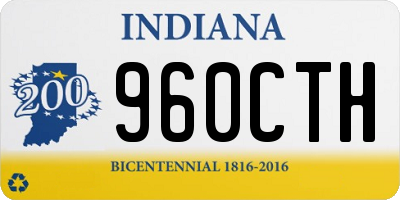 IN license plate 960CTH