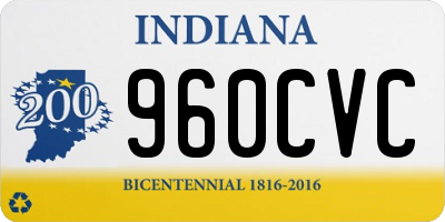 IN license plate 960CVC