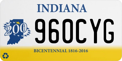 IN license plate 960CYG