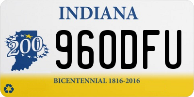 IN license plate 960DFU