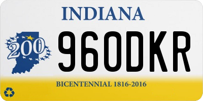 IN license plate 960DKR