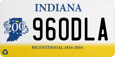 IN license plate 960DLA