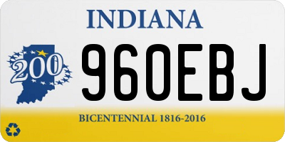 IN license plate 960EBJ
