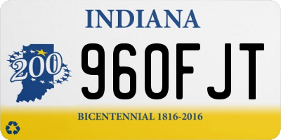 IN license plate 960FJT