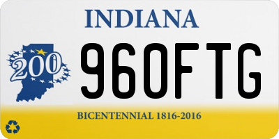 IN license plate 960FTG