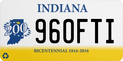 IN license plate 960FTI