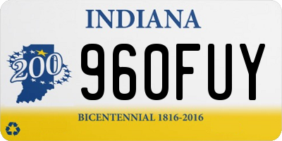 IN license plate 960FUY