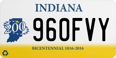 IN license plate 960FVY