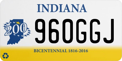 IN license plate 960GGJ