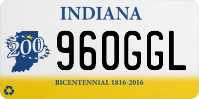 IN license plate 960GGL