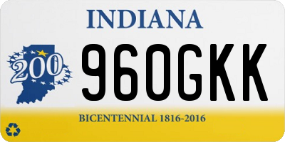 IN license plate 960GKK