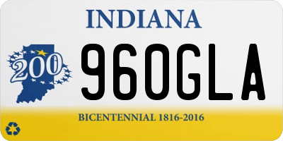 IN license plate 960GLA
