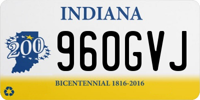 IN license plate 960GVJ