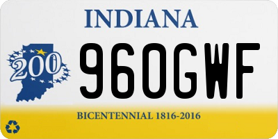 IN license plate 960GWF
