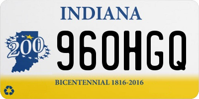IN license plate 960HGQ