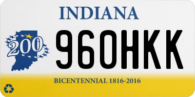 IN license plate 960HKK