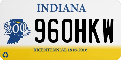IN license plate 960HKW