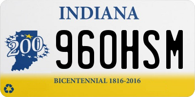 IN license plate 960HSM