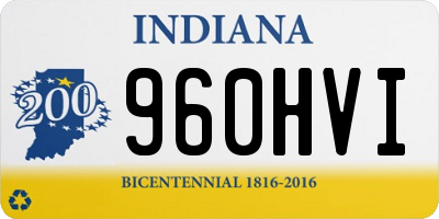 IN license plate 960HVI