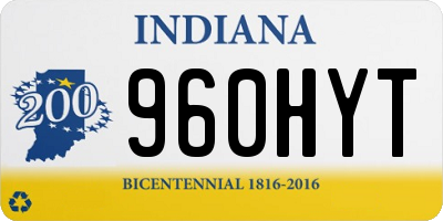 IN license plate 960HYT