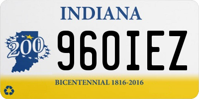 IN license plate 960IEZ