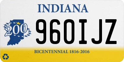 IN license plate 960IJZ