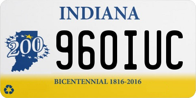 IN license plate 960IUC