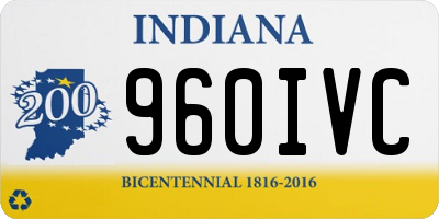 IN license plate 960IVC