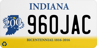 IN license plate 960JAC