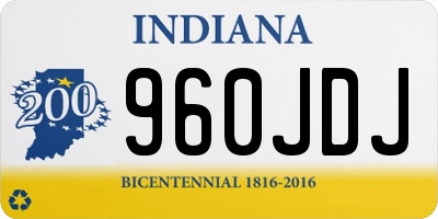 IN license plate 960JDJ