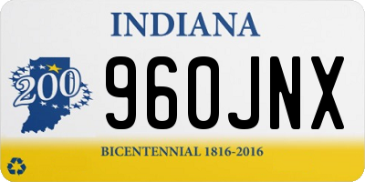 IN license plate 960JNX