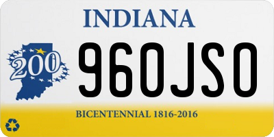IN license plate 960JSO