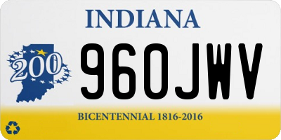 IN license plate 960JWV