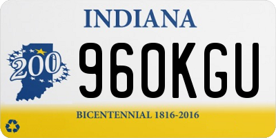 IN license plate 960KGU